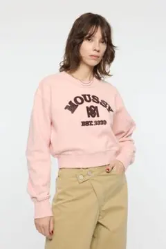 MOUSSY F/LEATHER PATCH プルオーバー