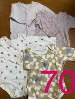 肌着 ロンパース70