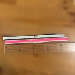 【値下げ】NIKE ヘアーバンド　ピンク白2本セット