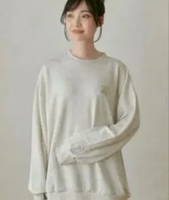 ⭐️週末限定セール⭐️ しまむら choco 刺繍スウェットM アイボリー