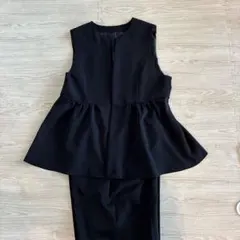 黒 ベスト ジレ