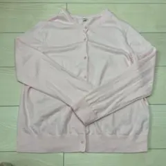 UNIQLOピンク カーディガン 長袖 ボタン付き