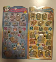 【正規品】んぽちゃむ うるちゅるポップシール 2枚セット　シール