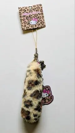 ハローキティ ヒョウ柄　シッポ　ストラップ