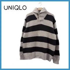 UNIQLO　ユニクロ　ニット　ボーダー　ウール　XL 大きいサイズ