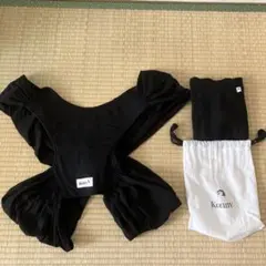 Konny 抱っこ紐 黒 収納袋付き