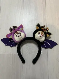 香港ディズニー チップとデール　ハロウィン　カチューシャ