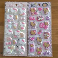 Hello Kitty 立体シール 2シートセット