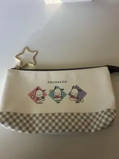 POCHACCO ポーチ キャラクター柄 仕切り付き