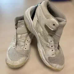 asics バスケットボールシューズ ハイカット ホワイト/グレー