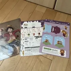 ルフィ MOS BURGER クリアファイルとトランプセット　ワンピース