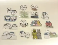 ちいかわ　ハチワレ　うさぎ　鎧さん　ダイカットシールステッカー　15枚セット