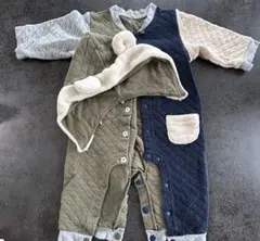 ロンパース フード付き 80cm