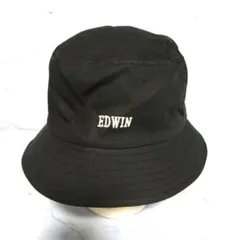 【新品未使用】EDWIN ブラック バケットハット サファリハットサイズ58cm