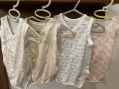 ベビー肌着 メッシュ 60.70各２枚セット、ボディスーツ３枚セット