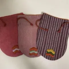 ハンドメイド☆和柄巾着袋3点セット