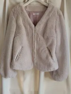 ウィルセレクション　ボア　フェイクファー　ショート　コート