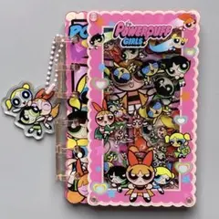 パワパフ　シャカシャカアクリルノート　シール帳バインダー　A7