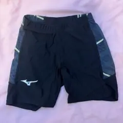 Mizuno 陸上用ショートパンツ 黒/グレー/ライム