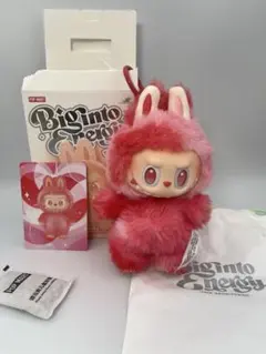 LOVE ラブ ラブブ ビッグイントゥエナジー ぬいぐるみペンダント 正規品 赤