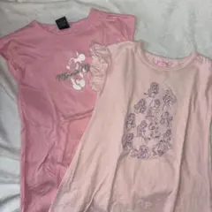 ミニーマウス 半袖ワンピース 2点セット