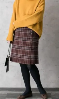 【美品】URBAN RESEARCH リバーシブル ラップ スカート