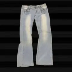 平成 Y2K グランジ ローライズ デニムパンツ ジーンズ Angels