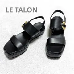 2025 LE TALON アツゾコメタルリングサンダル　ブラック　Mのサムネイル