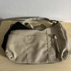 LegatoLargo ショルダーバッグ　ベージュ×ブラック