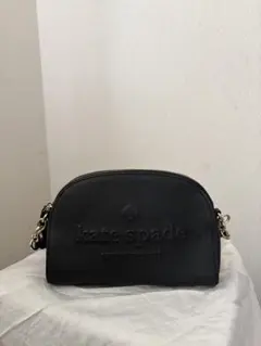 kate spade ブラックレザー　ショルダー