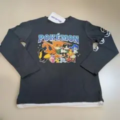 新品！ポケットモンスター　ポケモン　 長袖Tシャツ　トップス　重ね着風　ロンT