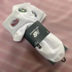 new balance スニーカー刺繍ソックス 3パック 26-28cm