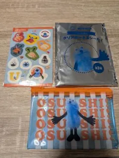 スンスン　スシロー　コラボ　ポーチ　シールセット