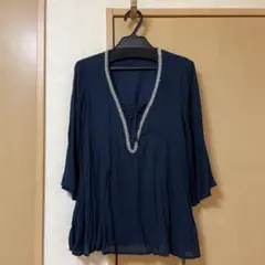 新品 未使用 値札付き　トップス　チュニック　ネイビー　CECILMcBEE