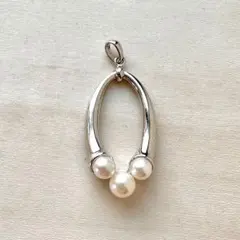 h*a様 MIKIMOTO ミキモト ベビーパール ペンダントトップ シルバーのサムネイル