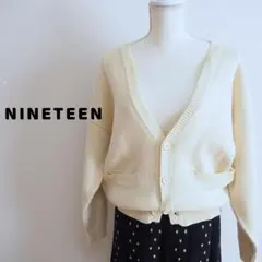 NINETEEN ストリートカジュアル 綿50％ カーディガン S~M