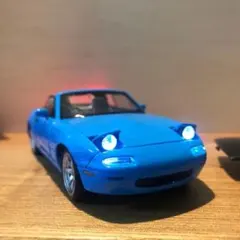 マツダ ロードスター 1/32 ミニカー NA6CE NA8C ユーノス 青OPのサムネイル