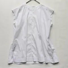 ミラオーウェン フレンチスリーブシャツ ブラウス 白 0 バックジップのサムネイル