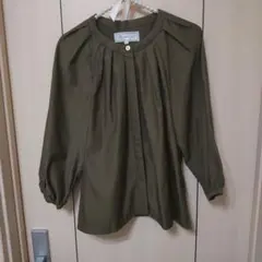 ROPE PICNIC 7分袖シャツ ブラウス 38 カーキ