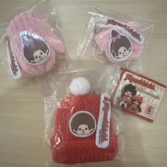 新作 ☆ モンチッチ モンチッチあったかミニニットキーホルダー 3点セット