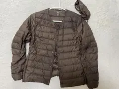 パ*ん様 UNIQLO ULTRA LIGHT DOWN S サイズ ブラウン