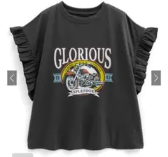袖フリルプリントTシャツ[pm483]のサムネイル