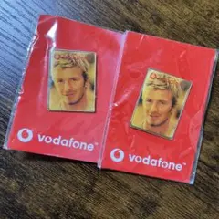 【新品】【未開封】【激レア】【レトロ】デビット　ベッカム　ピンバッチ　2個セット