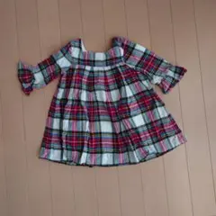 【期間限定】チェック柄 チュニック babyGAP