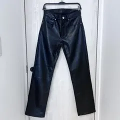 ZARA ストレートフェイクレザーパンツのサムネイル