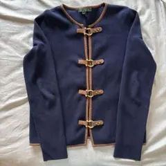 LAUREN RALPH LAUREN カーディガン ネイビー Mのサムネイル