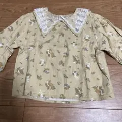 バースデイ　cottoli レース襟長袖シャツ　100cm