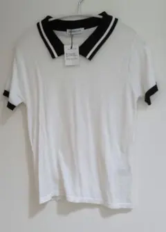 BROWNY 襟付き 半袖 Tシャツ ホワイト ブラック F 春 夏のサムネイル
