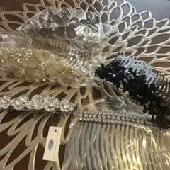 夜会巻き　ヘアコーム バレッタ　まとめて　コーム　ヘアアクセサリー