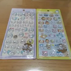 【正規品】ちいかわ ボンボンドロップシール モモンガとみんなニコニコ　2枚セット